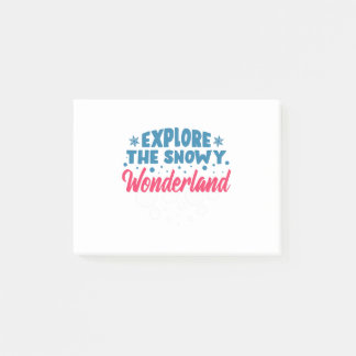 Explore the Snowy Wonderland Post-it Notes