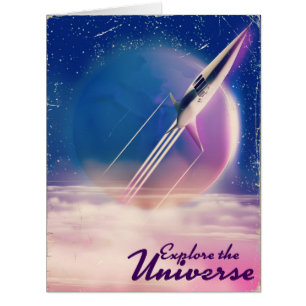 Explore the Universe Vintage space poster