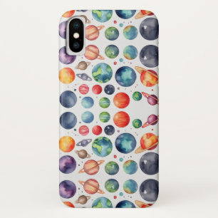 Explore the Universe with Watercolor Planet Clipar Case-Mate iPhone Case