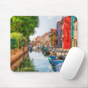 Explore the Vibrant Charm of Burano Mouse Pad