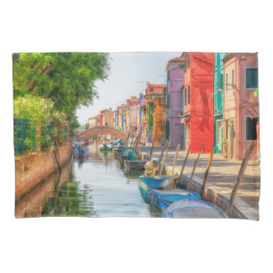 Explore the Vibrant Charm of Burano Pillowcase