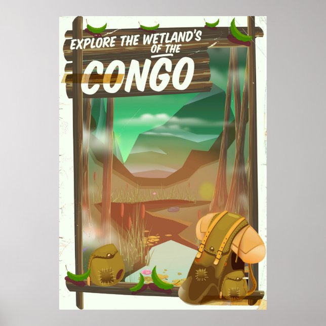 Explore the Wetlands of the Congo Poster (Front)