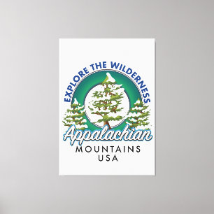 Explore the Wilderness Appalachian Mountains trave Canvas Print