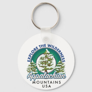 Explore the Wilderness Appalachian Mountains trave Key Ring
