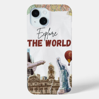 Explore the World Travel iPhone 15 Case