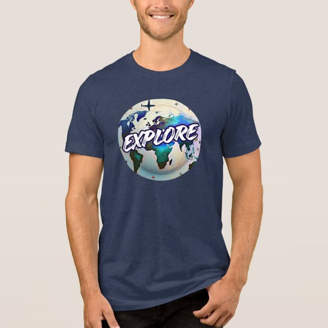 Explore Theme T-Shirt Tri-Blend Shirt (Front)