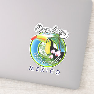 Explore Troncones Mexico retro logo
