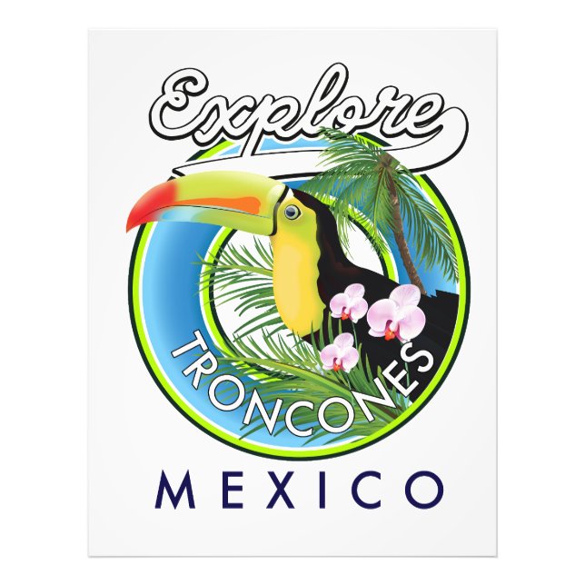 Explore Troncones Mexico retro logo Photo Print (Front)