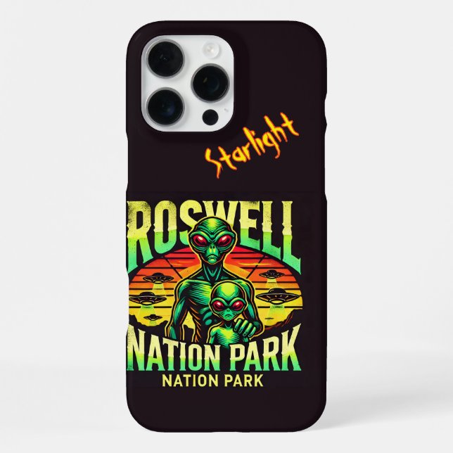 Explore UFO Lore at Roswell! iPhone Case (Back)