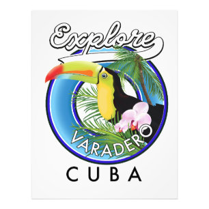 Explore Varadero Cuba travel logo Photo Print