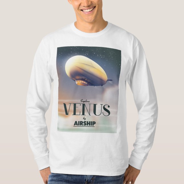 Explore Venus By Airship T-Shirt (Front)