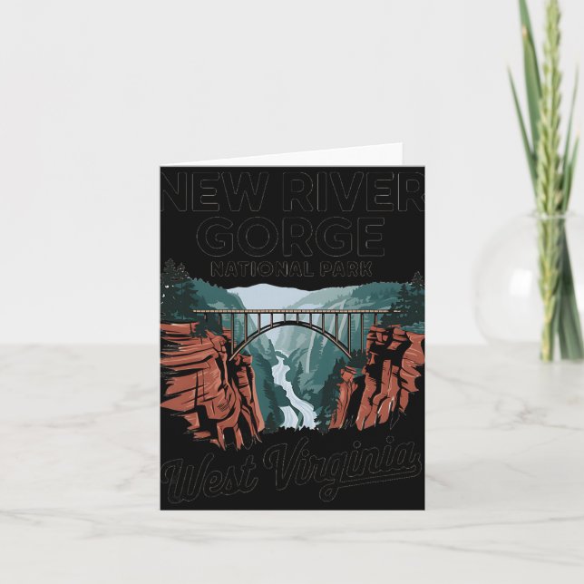Explore West Virginia's New River Gorge National P Card (Front)