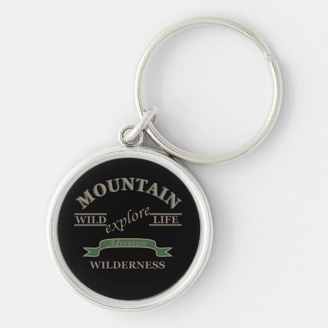 Explore wild life mountain wilderness key ring (Front)