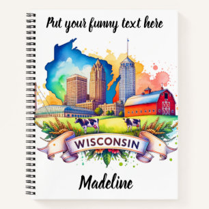 Explore Wisconsin's scenic charm! Notebook