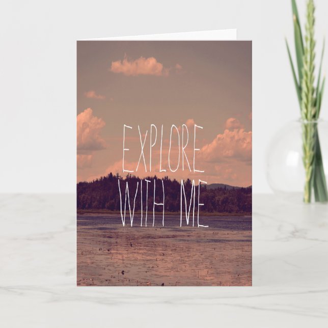 Explore with Me Greeting Card (Front)