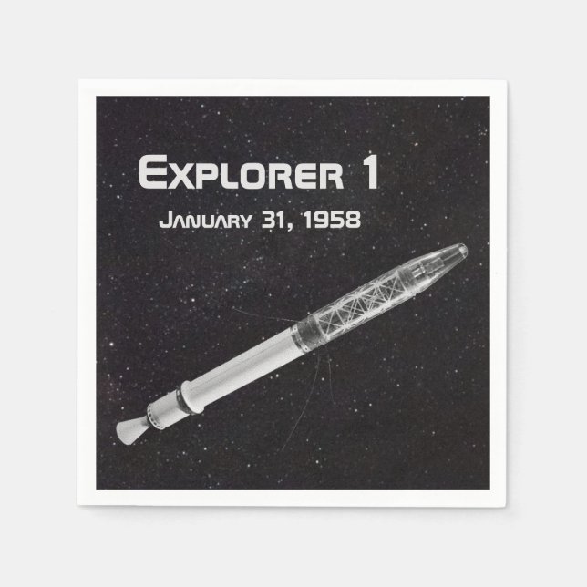 Explorer 1 Satellite Napkin (Front)