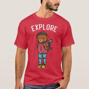Explorer Backpacking Hiking Bear Premium 715 T-Shirt