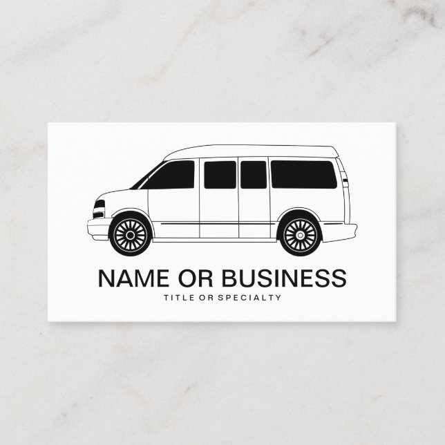 explorer campervan  business card (Front)
