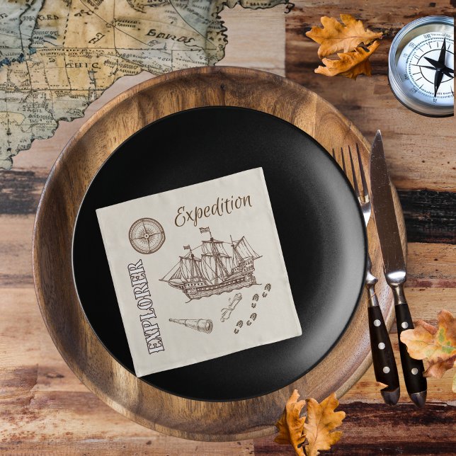 Explorer Expedition themed Paper Napkins (Creator Uploaded)