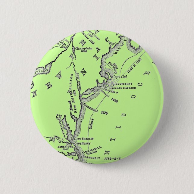 Explorer Map 6 Cm Round Badge (Front)