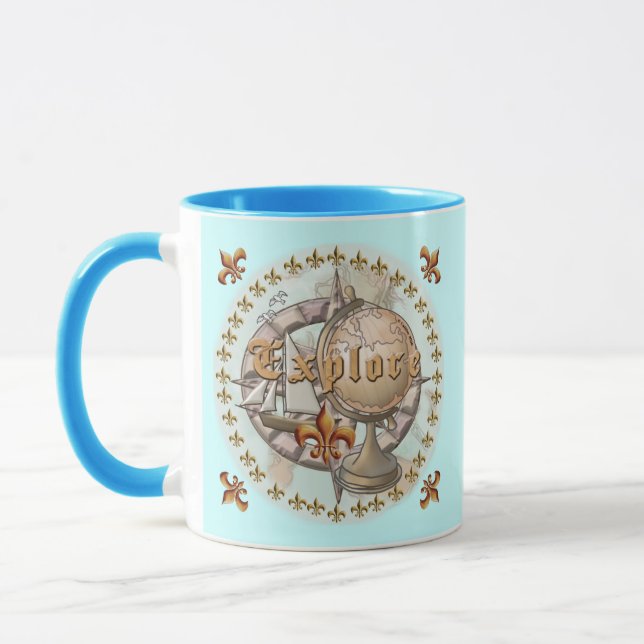 Explorer Map Mug (Left)