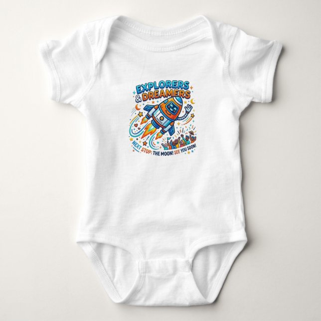 EXPLORERS & DREAMERS BABY BODYSUIT (Front)