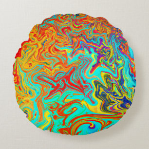 Exploring Abstract Design Concepts Round Cushion