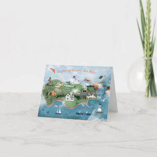 Exploring Coastal San Pedro Illustration Card