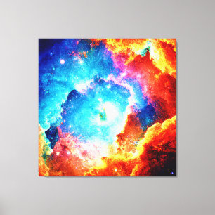 Exploring Colourful Nebula Art Canvas Print