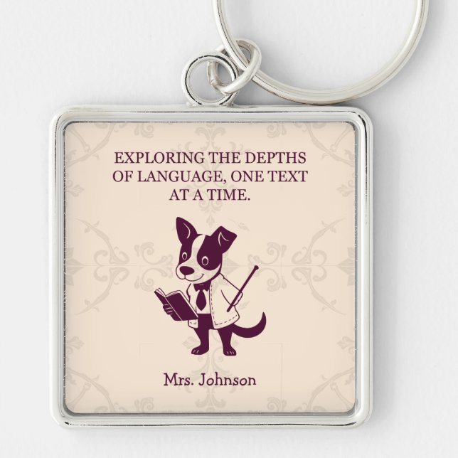 Exploring Depths Of Language One Text At A Time Key Ring (Front)