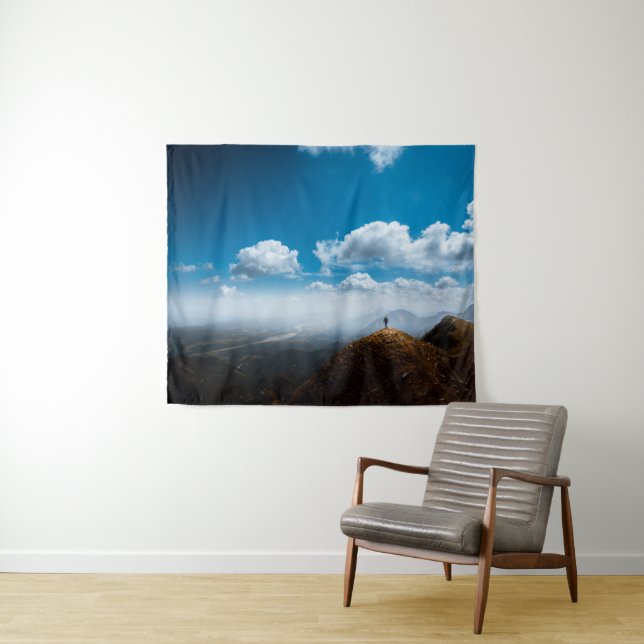 Exploring new heights tapestry (In Situ (Horizontal))