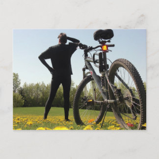 Exploring on a Bike 2 Postcard