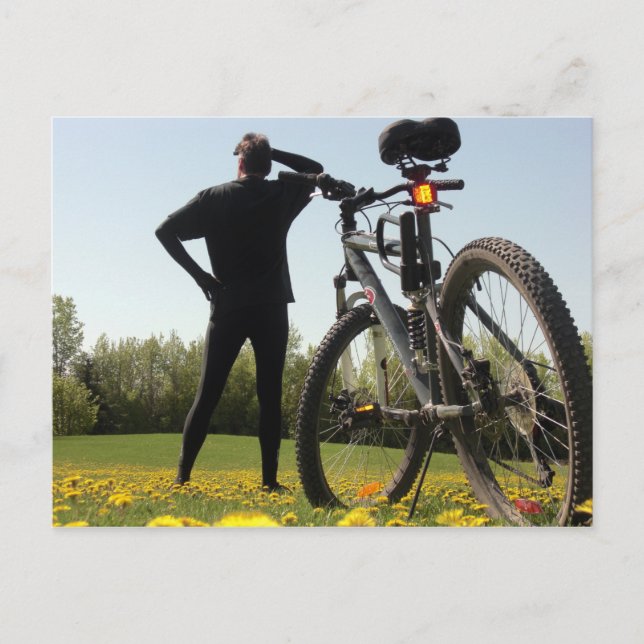 Exploring on a Bike 2 Postcard (Front)