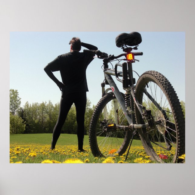 Exploring on a Bike 2 Print (Front)