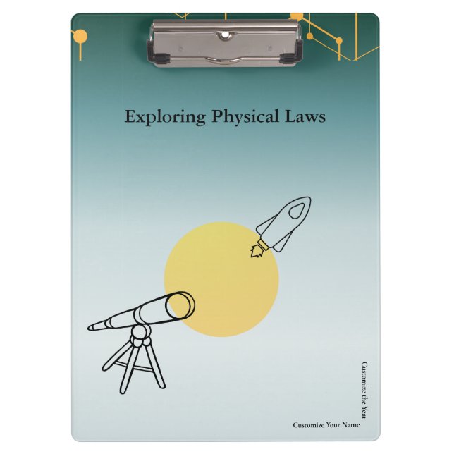 Exploring Physical Laws Clipboard (Front)
