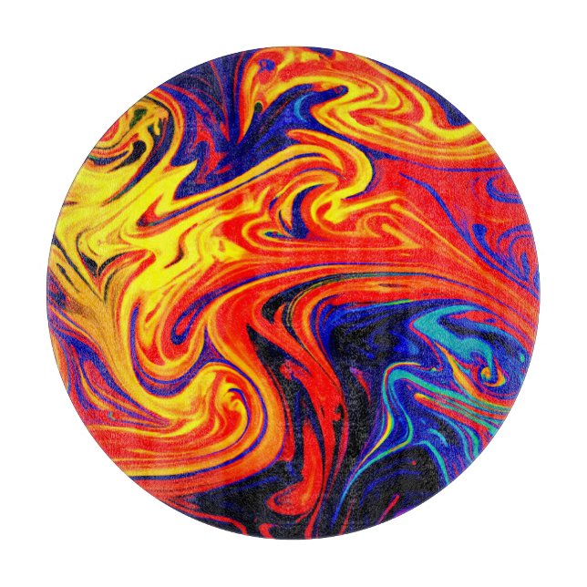 Exploring The Colourful Abstract Pattern Cutting Board (Front)