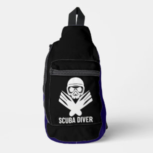Exploring the Depths With Passionate Scuba Diver Sling Bag
