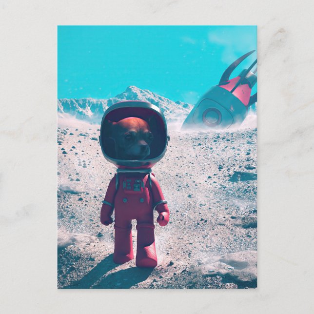 Exploring the Desolate Planet Postcard (Front)