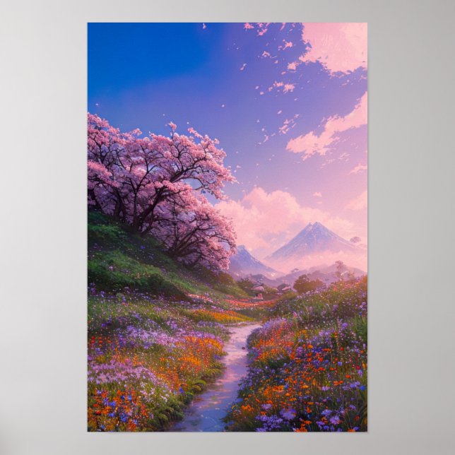 Exploring the Field of Flowers Poster (Front)