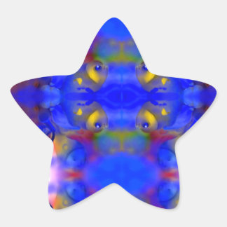 Exploring the marine life star sticker