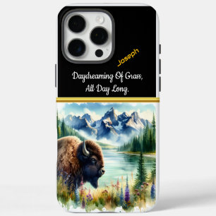 Exploring the Serene Landscape With Buffalo Bisons iPhone 16 Pro Max Case