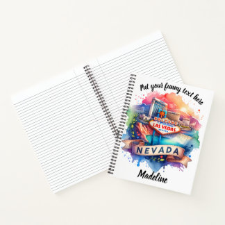 Exploring the vibrant charm of Las Vegas at sunset Notebook