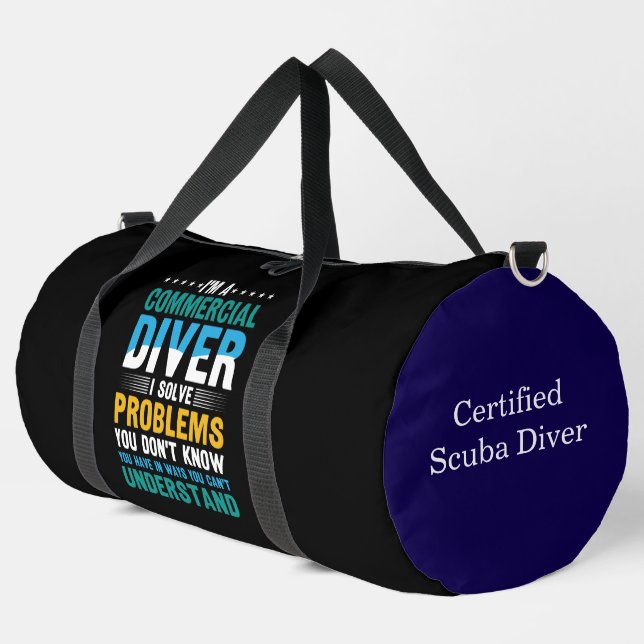 Exploring Underwater Wonders on a Diving Adventure Duffle Bag (Left Corner)
