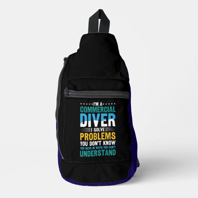 Exploring Underwater Wonders on a Diving Adventure Sling Bag (Front)