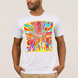 Exploring Vibrant Colourful Pattern T-Shirt
