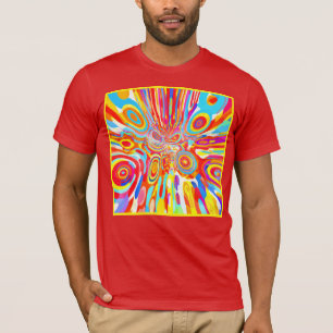 Exploring Vibrant Colourful Pattern T-Shirt