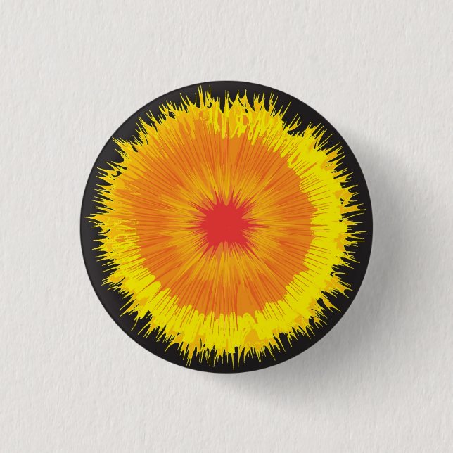 Explosion 3 Cm Round Badge (Front)
