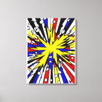 Explosion Art - Comic Book Style