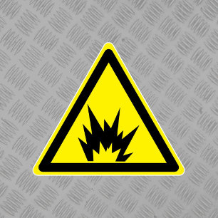 Explosion Hazard Symbol Label