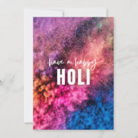 Explosion of bright colours with Happy Holi wish